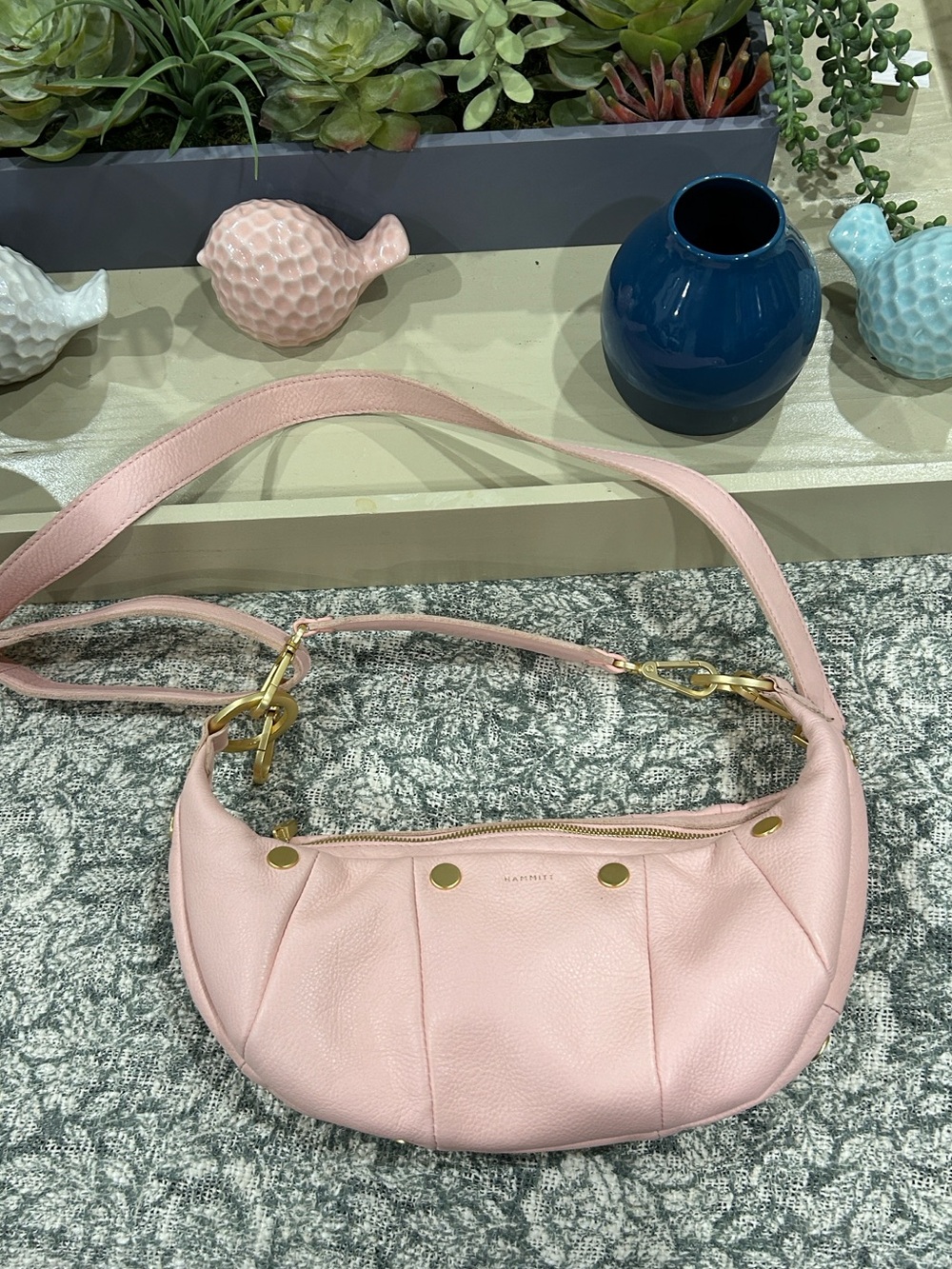 Hammitt Soft Pink Leather Shoulder Bag